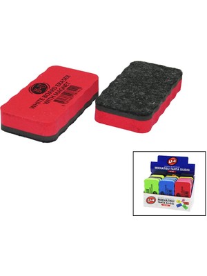 Go İthalat Mıknatıslı  Tahta Silgisi  Renkli Eva Sünger Tutacak (5224)