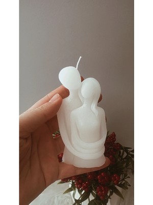 Bernami Dekoratif Pinterest Hediyelik Kokulu Sarılan Çift Mum