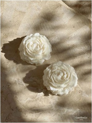 Bernami Dekoratif Pinterest 2'li Şakayık Model Vanilya Kokulu Mum