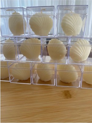 Bernami Şamdan Pinterest Mika Kutu Dahil Istiridye Mum Nişanlık Hediyelik Şekerlik Biblo - 20 Adet