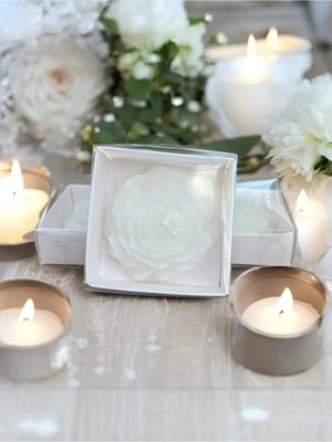 Bernami Düğün Pinterest 20 Adet Beyaz Kutulu Şakayık Mum , Nişan, Düğün, Sünnet, Söz, Kına, Doğum Günü