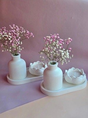 Bernami Şamdan Pinterest Pampas Vazo Set Lotus Tealight Mumluk Şık Sunum Altlığı Tv Ünitesi Mutfak Kış Bahçesi Raf Süsü