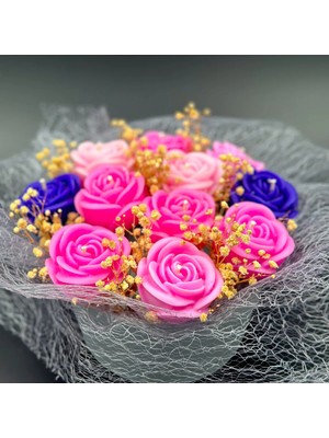 Bernami Nikah Pinterest Özel Tasarım Kokulu Mum Buketi Aksesuar Dekorasyon - Hediye - Ev Hediyesi