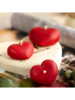 Bernami Nikah Pinterest Vıp Dekor Nikah Mumları Heart Red Floating Water Candle 24 Adet Kırmızı Su Mumu Suda Yüzen Mum