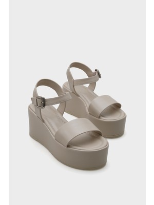 Capone Outfitters Donna Platform Tek Bantlı Kadın Sandalet
