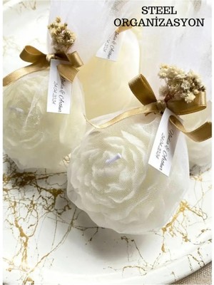 Bernami Düğün Pinterest 30ADET Süslemeli Şakayık Mum, Düğün, Nikah, Kına, Söz, Doğum