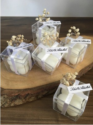 Bernami Dekoratif Pinterest Kutulu Bubble Mum Dekoratif Nikah Nişan Davet Özel Gün Hediyeliği - 10 Adet