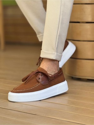paris store MN2602 - Triko Erkek Ayakkabı Kahve