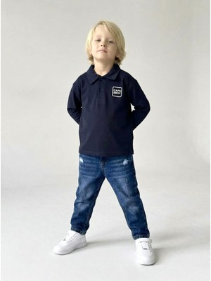 Erkek Çocuk Polo Yaka Tişört Jean Kot Takım