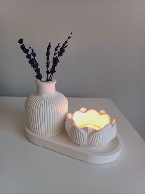 Bernami Şamdan Pinterest Biblo Lotus Luk Vazo ve Tabak Takımı