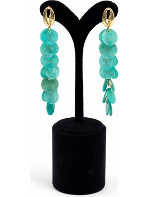 Pangu Lak Kaplama Pullu Akrilik Uzun Küpe