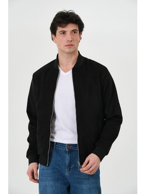 Pique NICKEL ERKEK MONT Erkek Süet Bomber Mont