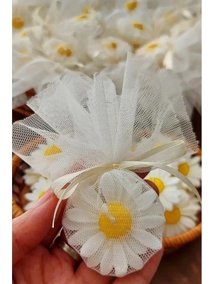 Bernami Düğün Pinterest 20 Adet Süslemeli Papatya Mum, Nikah Şekeri, Doğum, Sünnet, Düğün Nişan Söz, Kına, Hediye