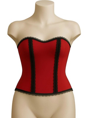 Liyuza Kırmızı Mı Emay 9155 F Fırfırlı Terletici Büstiyer