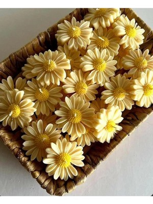 Bernami Dekoratif Pinterest 10 Adet Papatya Model Mum , Su Üzerinde Yüzen Mum