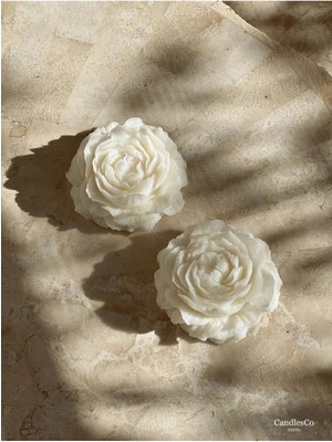 Bernami Dekoratif Pinterest Ikili Set Kokulu, Şakayık Şekilli Dekoratif Mum - 10 Adet