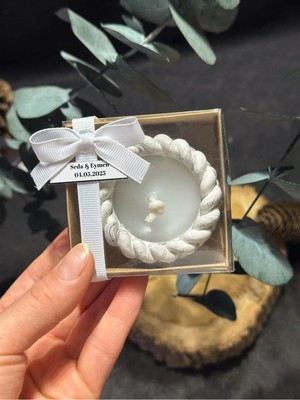 Bernami Dekoratif Pinterest Burgu Mum Hediyelik 10'lu | Kına, Söz, Nikah, Babyshower, Doğum Günü | Şeffaf Kutulu