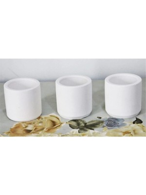 Bernami Şamdan Pinterest Beton Saksı 3 Lü Set Sukulent Beton Kaktus Saksısı Saksi %100 El Yapımı Biblo Saksı