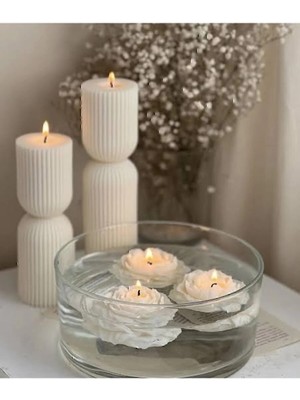 Bernami Nikah Pinterest Yüzen Gül Şakayık Kokulu Mumlar, Suda Ya Da Normal Kullanım 2 Adet