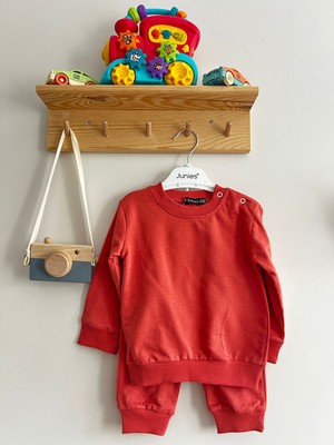 Junies Baby Baskısız Unisex 2'li Bebek Takımı