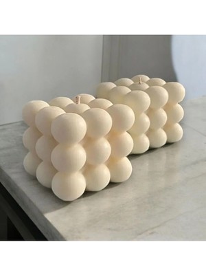 Bernami Dekoratif Pinterest Ikili Beyaz Kokulu Bubble Mum Buble Mum