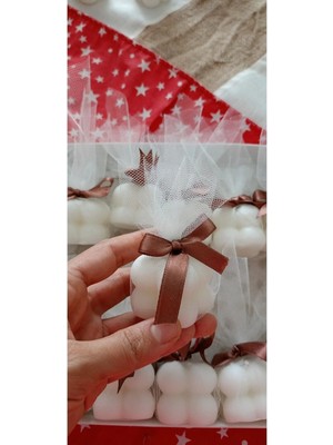 Bernami Dekoratif Pinterest Tüllü Mum Hediye 15 Adet #hediye#dügün#nişan#söz