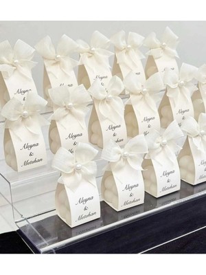 Bernami Düğün Pinterest Nişan Nikah Düğün Hediyelik Bubble Mum Keten Kurdele Süslemeli 10 Adet