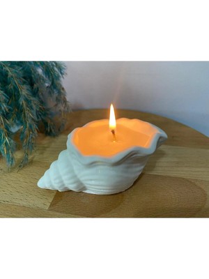 Bernami Dekoratif Pinterest Deniz Kabuğu Dekoratif Mum - 1 Adet