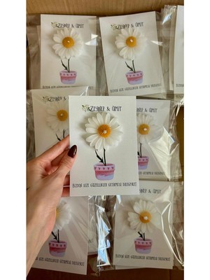 Bernami Nikah Pinterest Süslemeli Papatya 15 Adet , Nikah Şekeri, Doğum, Sünnet, Nikah Nişan Söz, Kına, Doğum Günü.