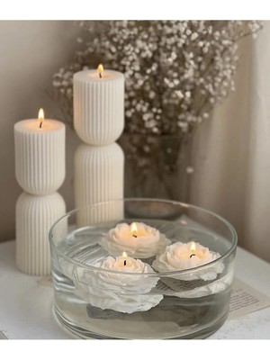 Bernami Biblo Pinterest Yüzen Gül Şakayık Kokulu Mumlar, Suda Ya Da Normal Kullanım 3 Adet