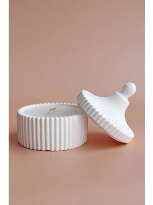 Bernami Şamdan Pinterest Vanilya Kokulu Ahsap Fitil Biblo Kutuda Mum