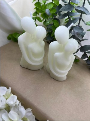 Bernami Şamdan Pinterest Sevgililer Günü Özel 2 Adet Aşk Mum