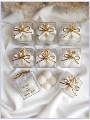 Bernami Şamdan Pinterest Biblo Çiçekli Bubble Mum Kokulu 15 Adet