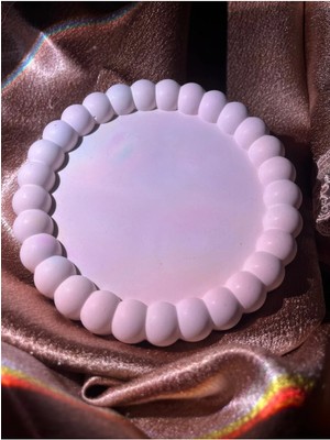 Bernami Şamdan Pinterest Boncuk Kenar Detaylı Biblo Sunumluk