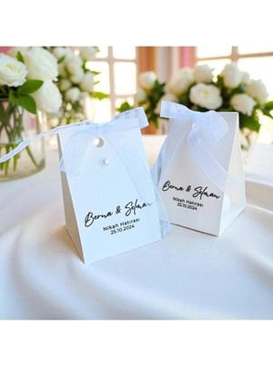 Bernami Nikah Pinterest 30 Adet Kağıt Detaylı Bubble Mum, Kişiye Özel Hediyelik, Düğün, Nişan, Söz, Kına, Sünnet,