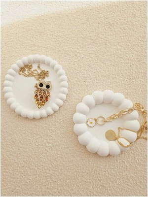 Bernami Dekoratif Pinterest 2'li Bubble Oval Dekoratif Tabak