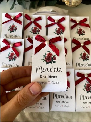 Bernami Dekoratif Pinterest Yeni Sezon 25 Adet Kişiye Özel Hediyelik Set Kına, Kartlı Kına, Dekoratif Gecesi, 6 Ay Kınası Hızlı