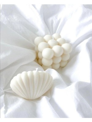 Bernami Dekoratif Pinterest 2'li Dekoratif Kokulu Mum Seti Beyaz Renk