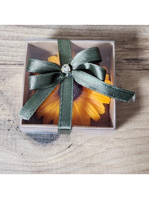 Bernami Dekoratif Pinterest 15 Adet Kutulu Ayçiçeği Mum. Düğün, Kına, Söz, Isteme, Doğum Hediyelikleri