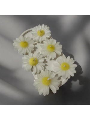 Bernami Dekoratif Pinterest Dekoratif Papatya Mum, Söz Nişan, Hediyelik Mum- 5 Adet