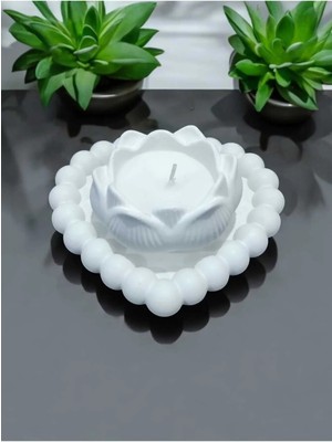 Bernami Dekoratif Pinterest Sunum Tabağı Takılık Süslük Dekoratif Biblo Lotus Mum Mum&biblo Taş Tozu