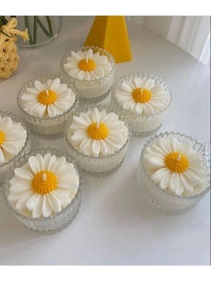Bernami Şamdan Pinterest Hediyelik Papatya Mum, Söz Nişan Hediyelik, Mum Hediyelik - 20 Adet