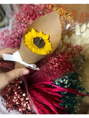 Bernami Şamdan Pinterest Kişiye Özel Düğün|nişan|söz Hediyelik Ayçiçeği Buket 10 Adet