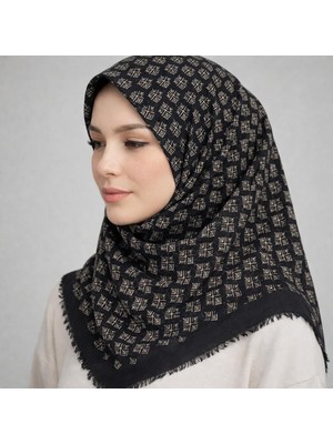 Sinem Emprime Koton Eşarp -  Siyah / KARAMEL-06289-04