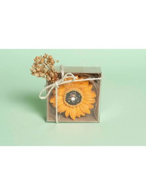 Bernami Düğün Pinterest Sim Detaylı Papatya Mum, Düğün Hediyeliği, Nişan Hatırası, Nikah Hediyelik / 10 Adet