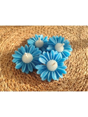 Bernami Biblo Pinterest 20 Adet Hediyelik Düğün,nikah,nişan,doğum Günü,kına,sünnet,söz Için Mavi Papatya Mum