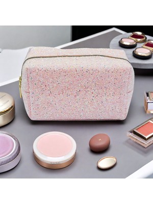 Özgürce Renkli Parlak Kalem Kutusu, Geniş Makyaj Çantası, Kadınlar Için Şık Tasarım