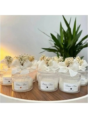Bernami Dekoratif Pinterest Mika Kutu Şekerlik Mum Dekoratif ,nişan ,nikah ,davet ,doğum Günü - 10 Adet