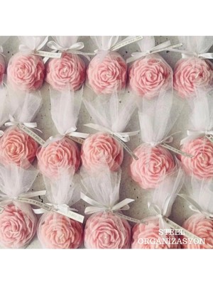 Bernami Düğün Pinterest 50 Adet Süslemeli Şakayık Mum, Düğün, Nikah, Kına, Söz, Doğum