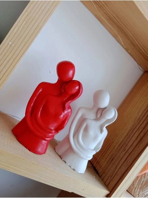 Bernami Dekoratif Pinterest 2'li Sarılan Çift Biblo Sevgililer Günü Hediyesi